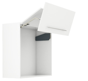 Double flap lift-up fitting, Free fold for flaps made from wood or with aluminium frame