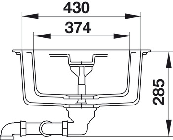 Granstone Sink, Häfele, HS19-GED2S80