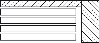 Sliding door fitting, Slido Classic 100-A stacking, set