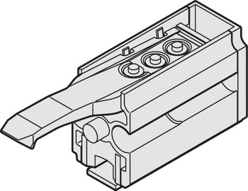 Buffer, with retaining spring