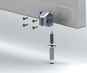 Floor mounted door stop, magnetic, fire resistance