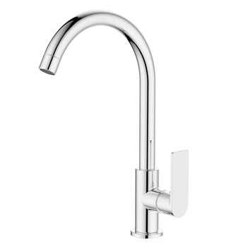 Kitchen Mixer Tap, High Arc Spout, Chrome